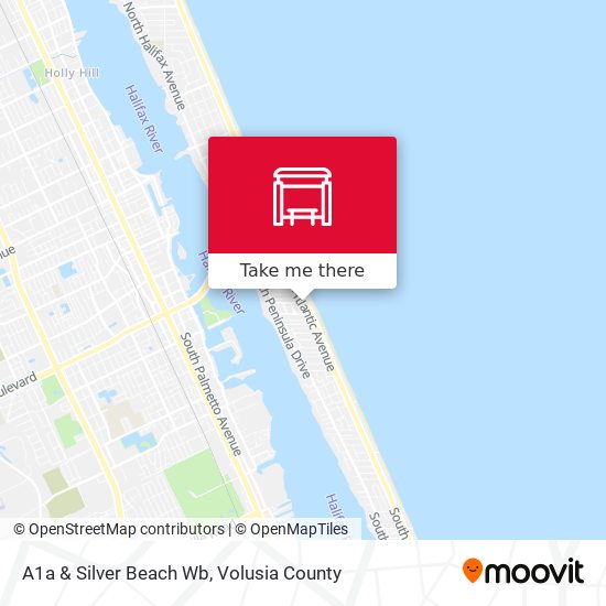 A1a & Silver Beach Wb map
