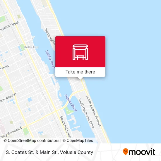 S. Coates St. & Main St. map