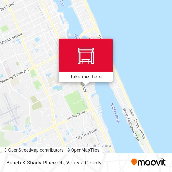 Beach & Shady Place Ob map
