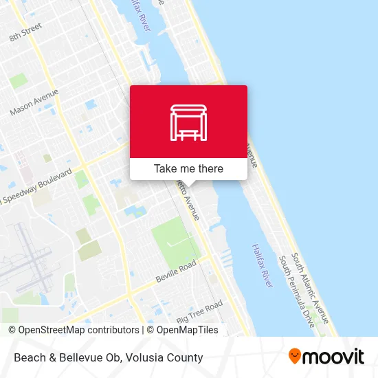 Beach & Bellevue Ob map