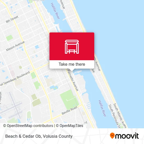 Beach & Cedar Ob map