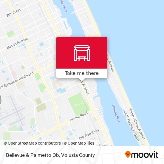Bellevue & Palmetto Ob map