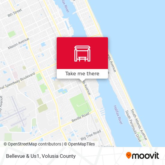 Bellevue & Us1 map