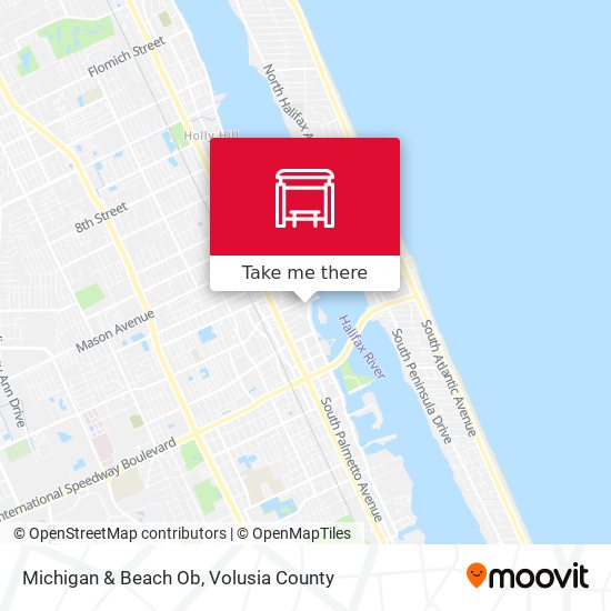 Michigan & Beach Ob map