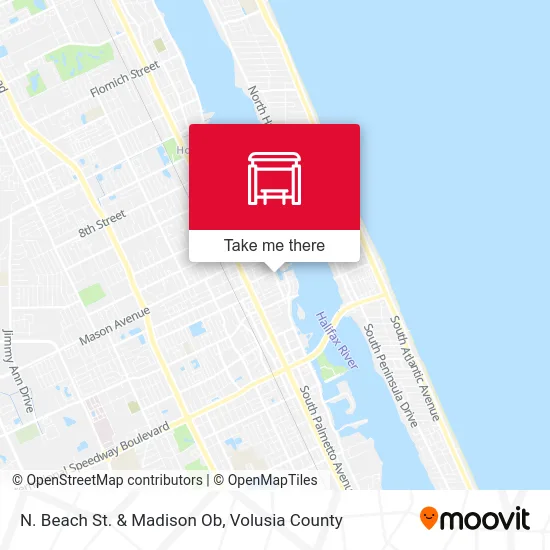 N. Beach St. & Madison Ob map