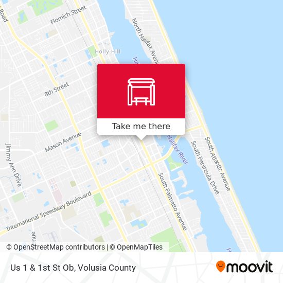 Us 1 & 1st St Ob map