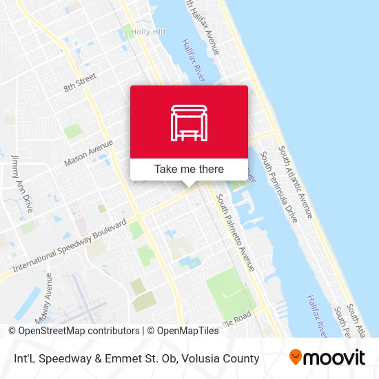 Int'L Speedway & Emmet St.  Ob map