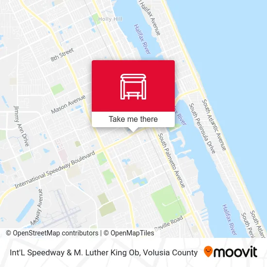 Int'L Speedway & M. Luther King Ob map