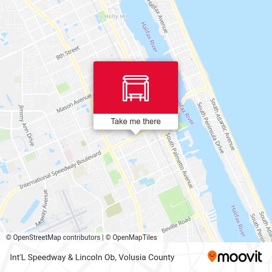 Int'L Speedway & Lincoln Ob map