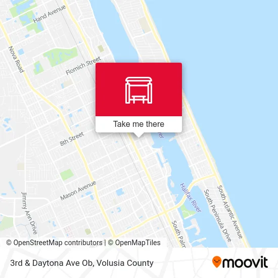 3rd & Daytona Ave  Ob map