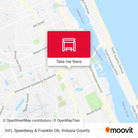 Int'L Speedway & Franklin Ob map