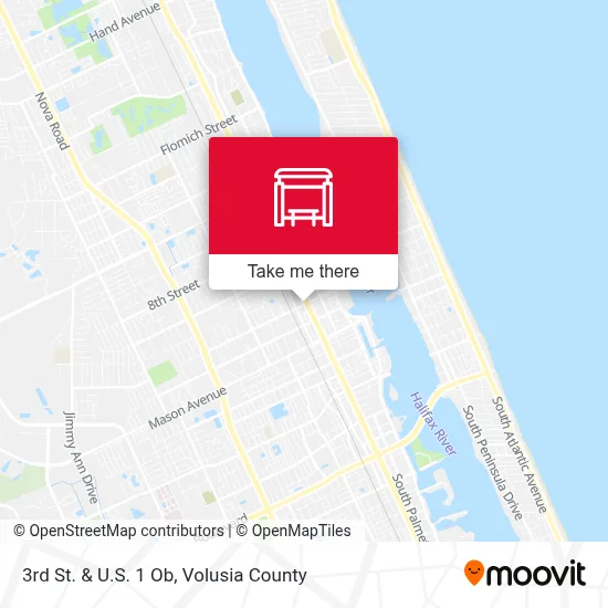 3rd St. & U.S. 1 Ob map