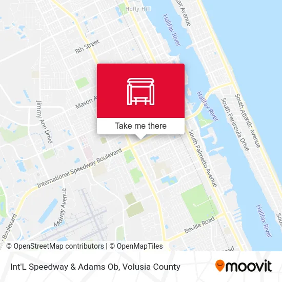 Int'L Speedway & Adams Ob map