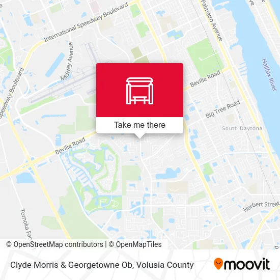 Clyde Morris & Georgetowne Ob map