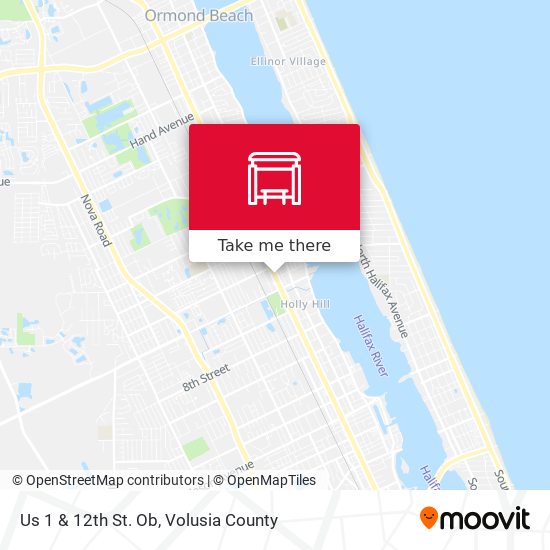 Us 1 & 12th St. Ob map