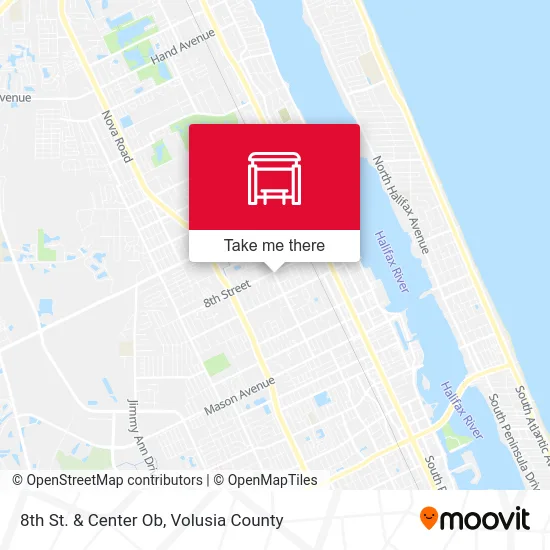 8th St. & Center Ob map