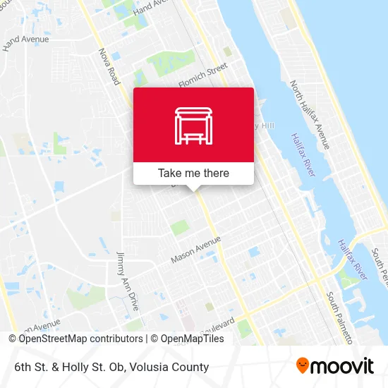 6th St. & Holly St. Ob map