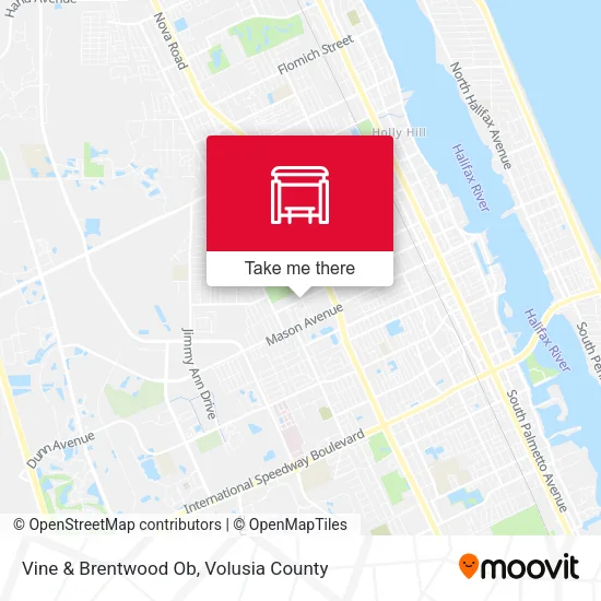 Vine & Brentwood Ob map