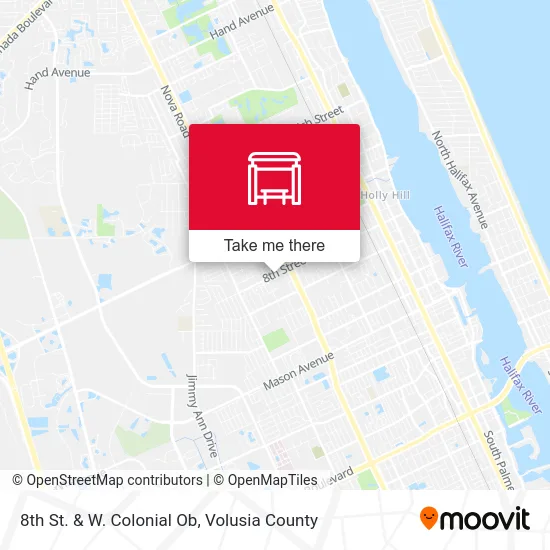 8th St. & W. Colonial Ob map