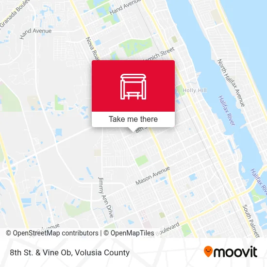 8th St. & Vine Ob map