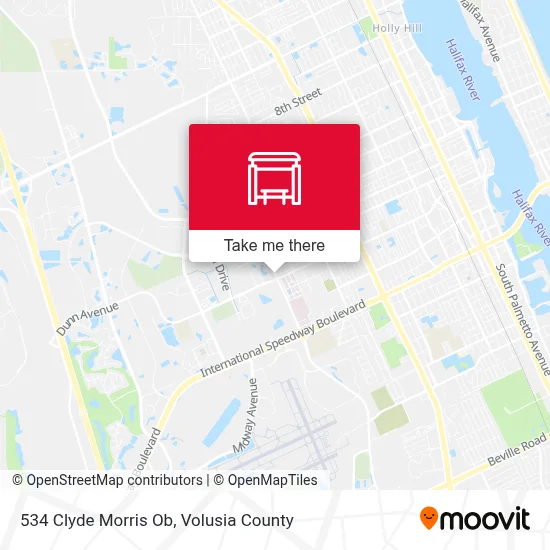 534 Clyde Morris Ob map