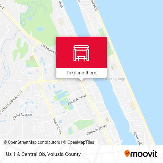 Us 1 & Central Ob map