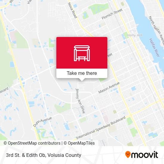 3rd St. & Edith Ob map