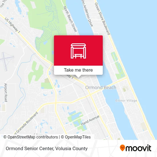 Ormond Senior Center map