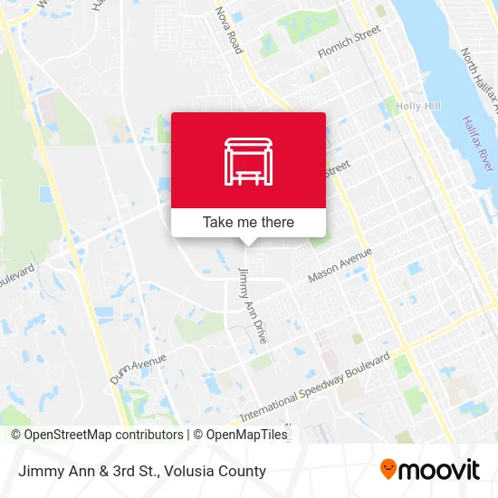 Jimmy Ann & 3rd St. map