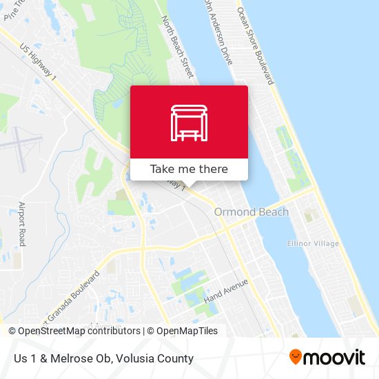 Us 1 & Melrose Ob map