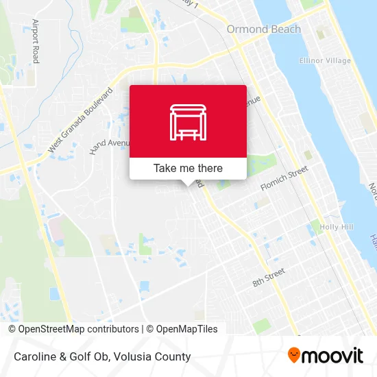 Caroline & Golf Ob map