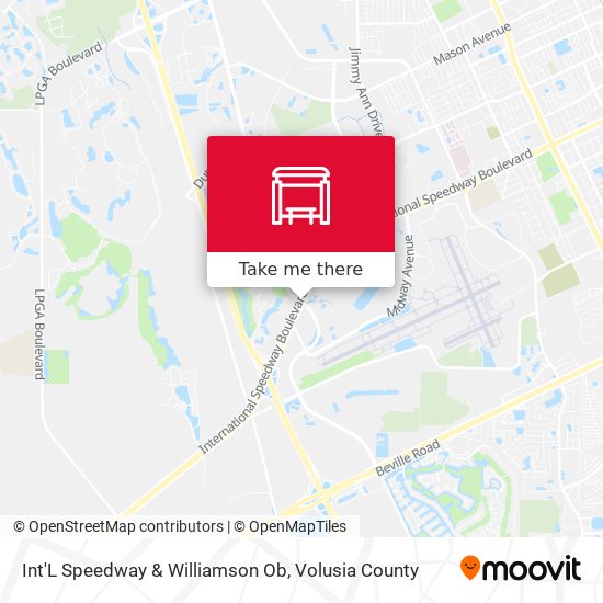Int'L Speedway & Williamson Ob map