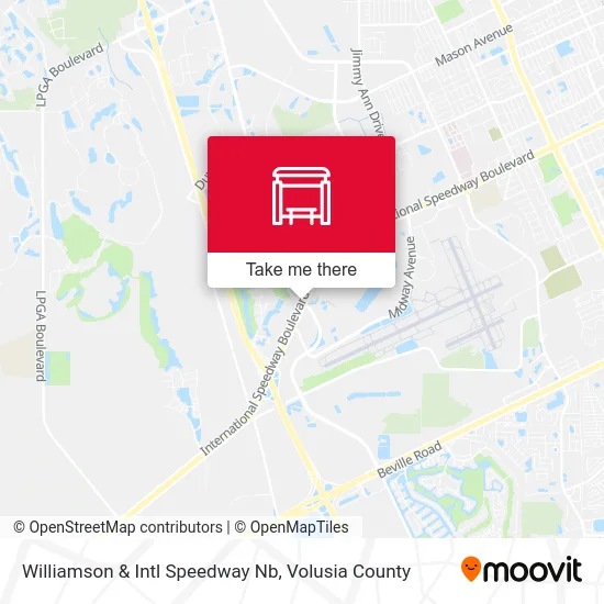 Williamson & Intl Speedway Nb map