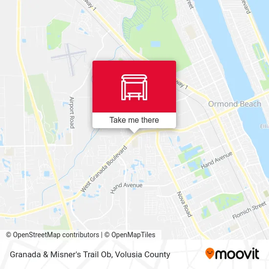 Granada & Misner's Trail Ob map