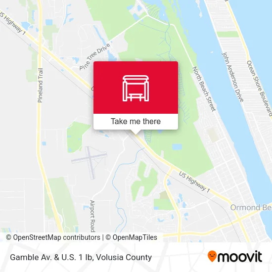 Gamble Av. & U.S. 1 Ib map
