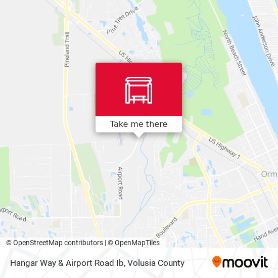 Hangar Way & Airport Road Ib map