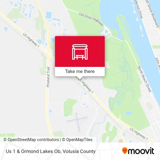 Us 1 & Ormond Lakes Ob map