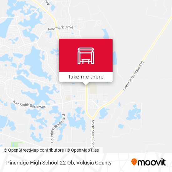 Pineridge High School 22 Ob map