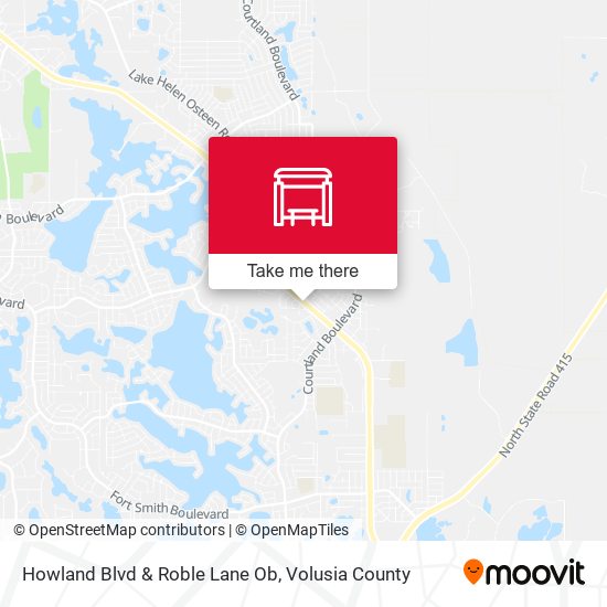 Howland Blvd & Roble Lane Ob map