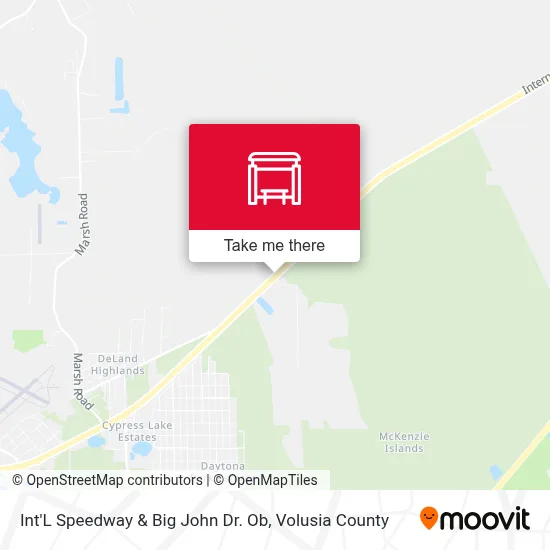 Int'L Speedway & Big John Dr.  Ob map