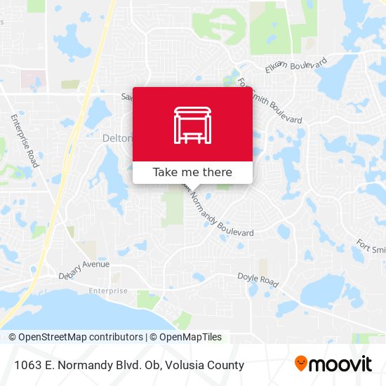 Mapa de 1063 E. Normandy Blvd. Ob