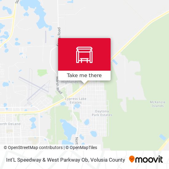 Int'L Speedway & West Parkway  Ob map