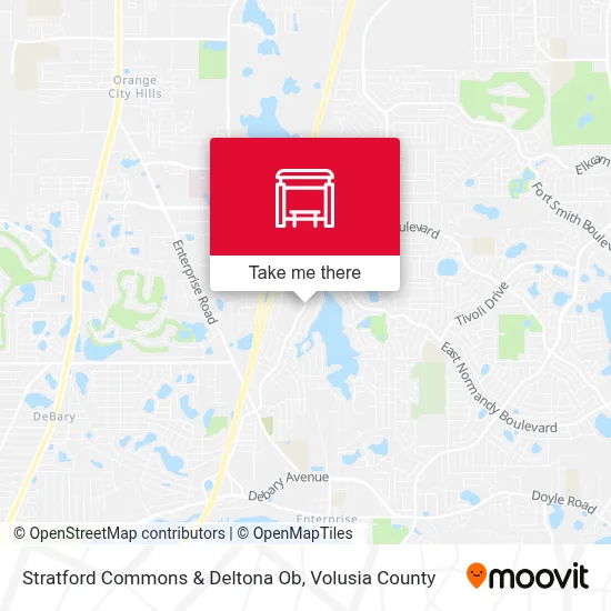 Stratford Commons & Deltona Ob map