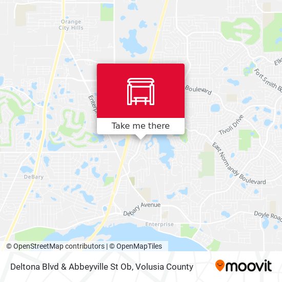 Deltona Blvd & Abbeyville St Ob map