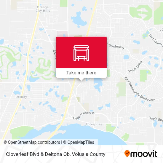 Cloverleaf Blvd & Deltona Ob map