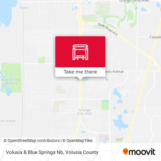 Volusia & Blue Springs Nb map