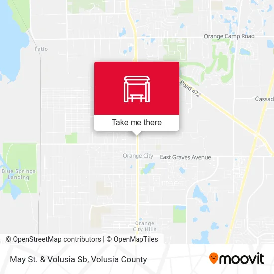 May St. & Volusia Sb map