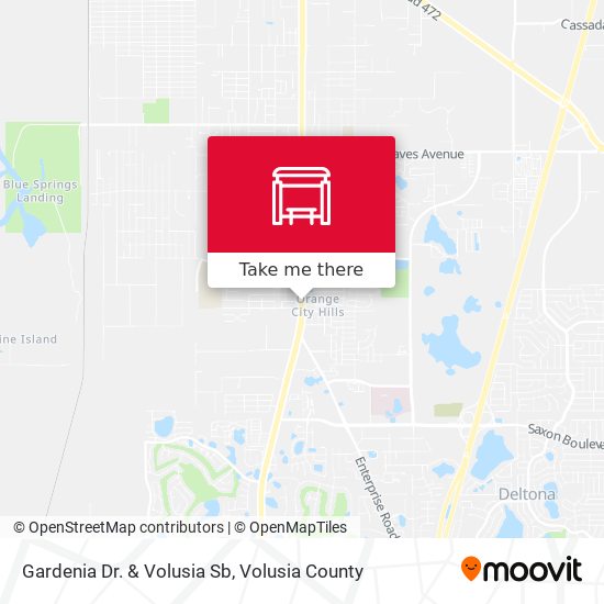 Gardenia Dr. & Volusia Sb map