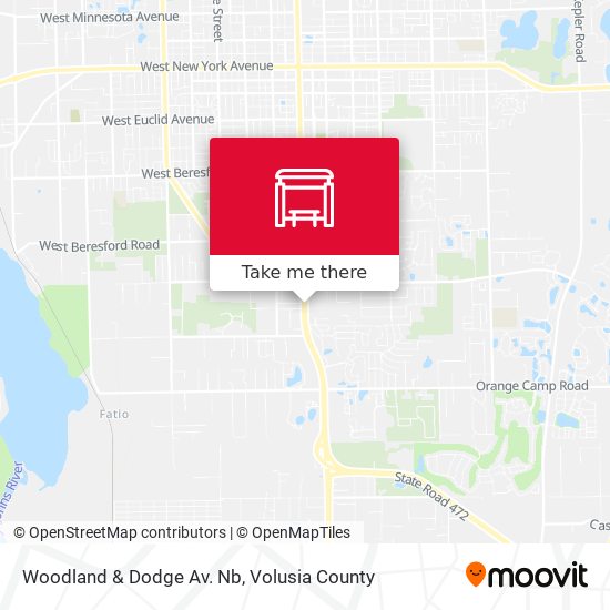 Woodland & Dodge Av.  Nb map