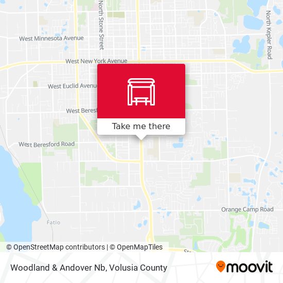 Mapa de Woodland & Andover Nb